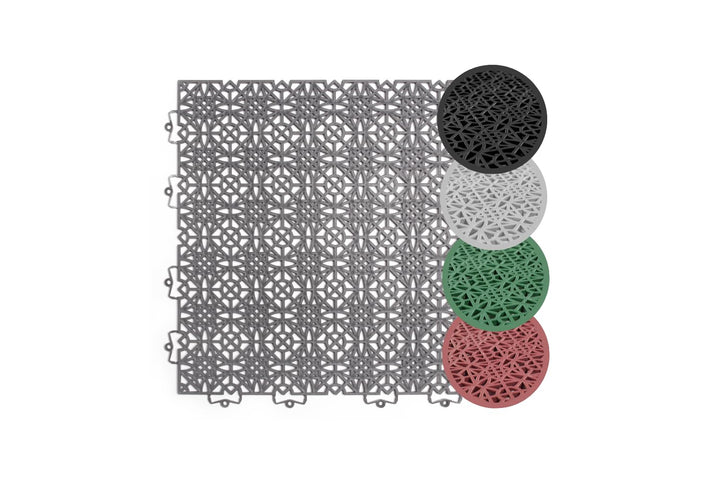 andiamo Terra Sol Terassenfliesen Klicksystem - Kunststoffplatten Aussenbereich für Balkon - Terasse