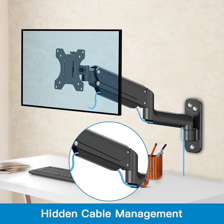 HUANUO 13-42 Zoll Monitor Wandhalterung mit VESA-Erweiterungssatz für LED/LCD/TV Bildschirm, Monitor