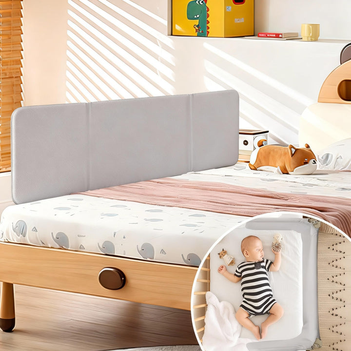 Ollewiellan 120CM Bettgitter Boxspringbett Klappbar,Bettschutzgitter Rausfallschutz für Kinder,Kinde