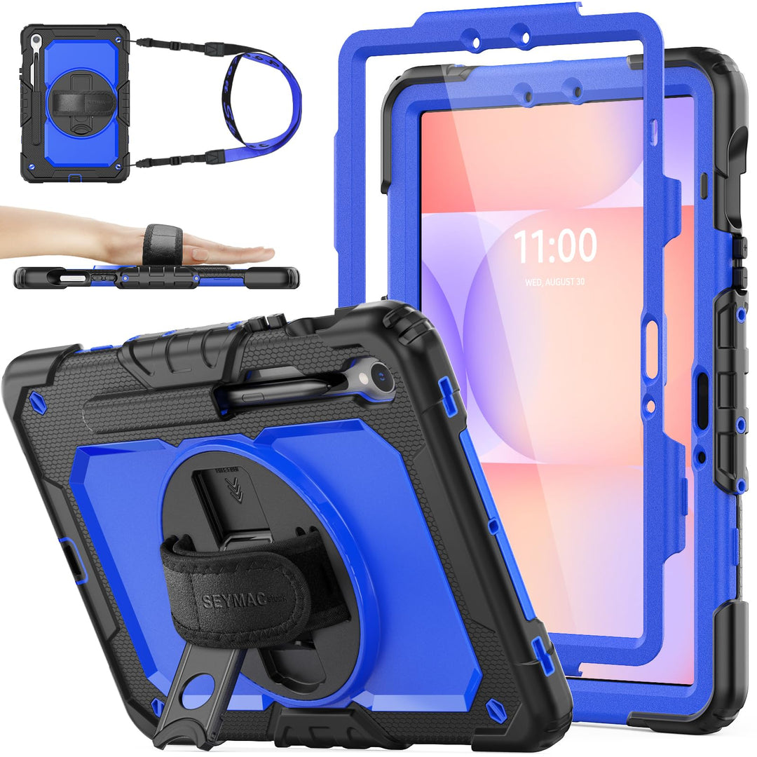 SEYMAC stock Hülle für Samsung Galaxy Tab S10 Lite/S10 FE/S9 FE 10,9 Zoll /S9 11 Zoll, Stossfeste Hü