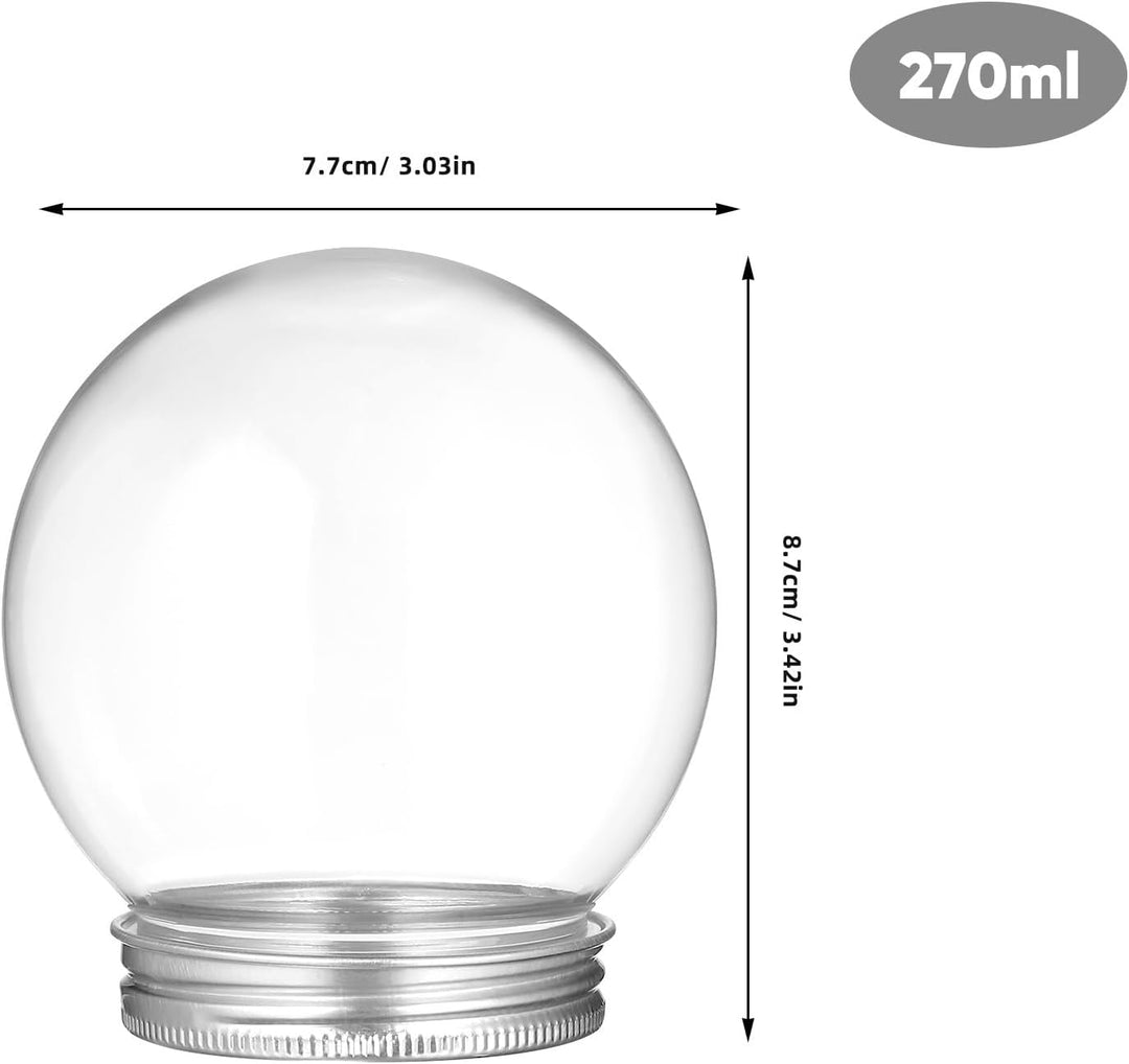 Gatuida 10Stücke Befüllbare Weihnachtskugeln Transparente Süssigkeitenflaschen Wiederverwendbare DIY