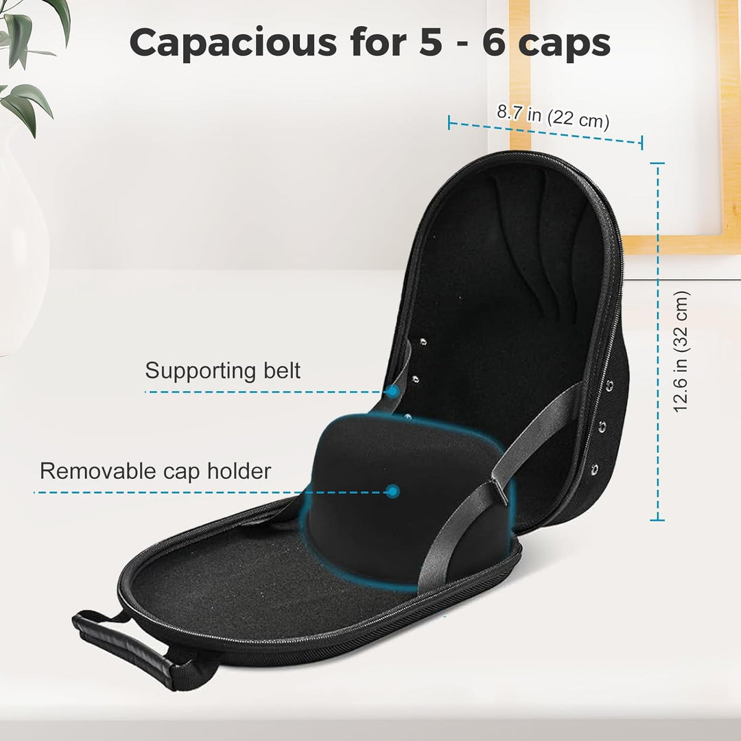 ProCase Baseball Cap Case, Hut Reise Organizer Hat Carrier Aufbewahrungstasche für 4-5 Caps, Huthalt