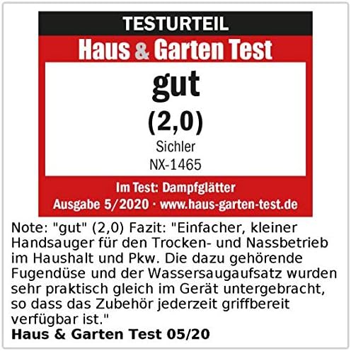 Sichler Haushaltsgeräte Tischstaubsauger: Nass- & Trocken-Handstaubsauger mit Akku, 75 Watt, Wandhal