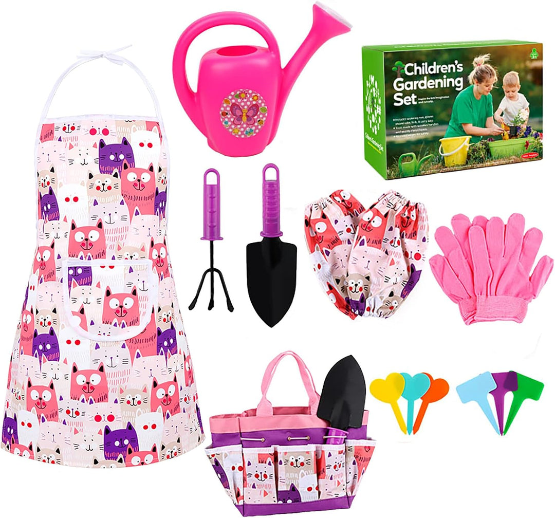 Stronrive Spielzeug Gartenarbeit Set Für Kinder, 16 Gartengeräte Für Kinder, Kinder Gärtner Tool Set