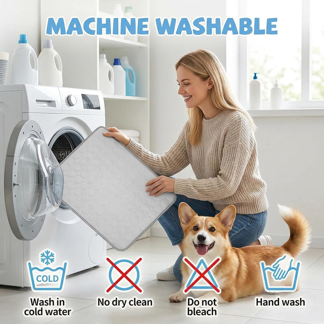 Qoosea Kühlmatte für Hunde Selbstkühlende Hundematte, Komfortabel Pet Cooling Mat Kühldecke Waschbar