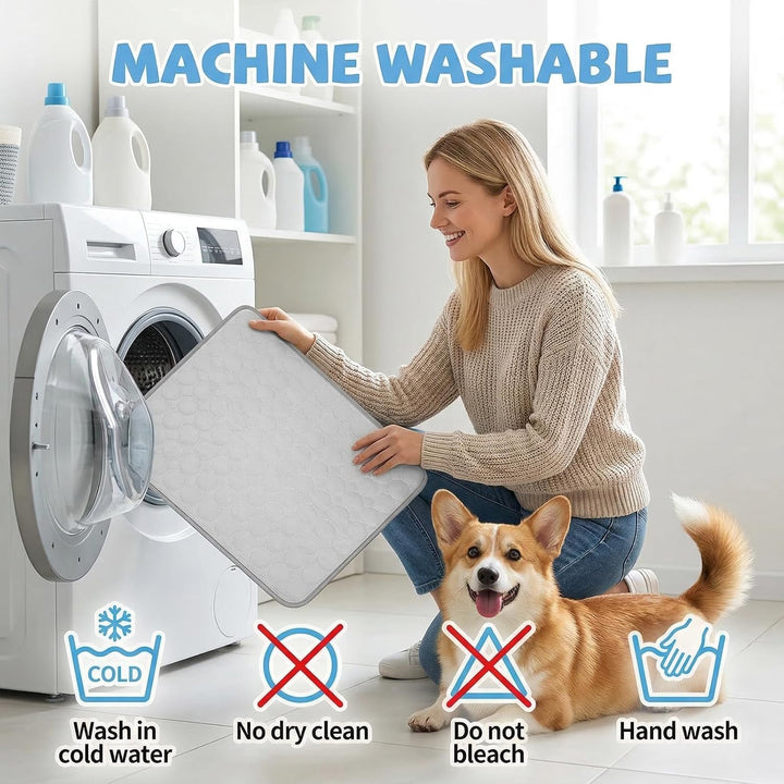 Qoosea Kühlmatte für Hunde Selbstkühlende Hundematte, Komfortabel Pet Cooling Mat Kühldecke Waschbar