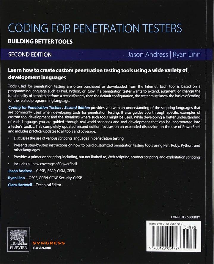 Coding for Penetration Testers: Building Better Tools, Taschenbuch