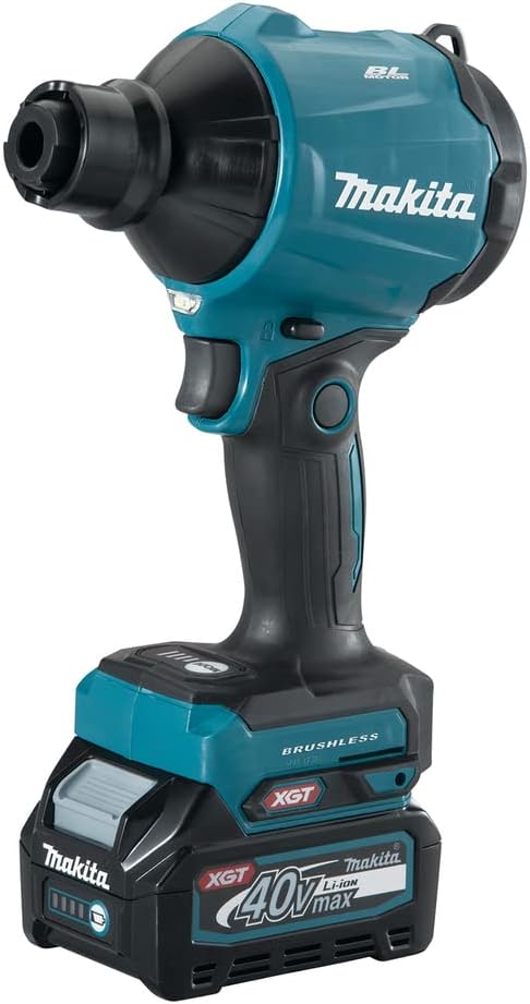 Makita Staubbläser, 40 V, Max Li-Ion, 2 Ah, (1 Akku) – AS001GA101, Petrol