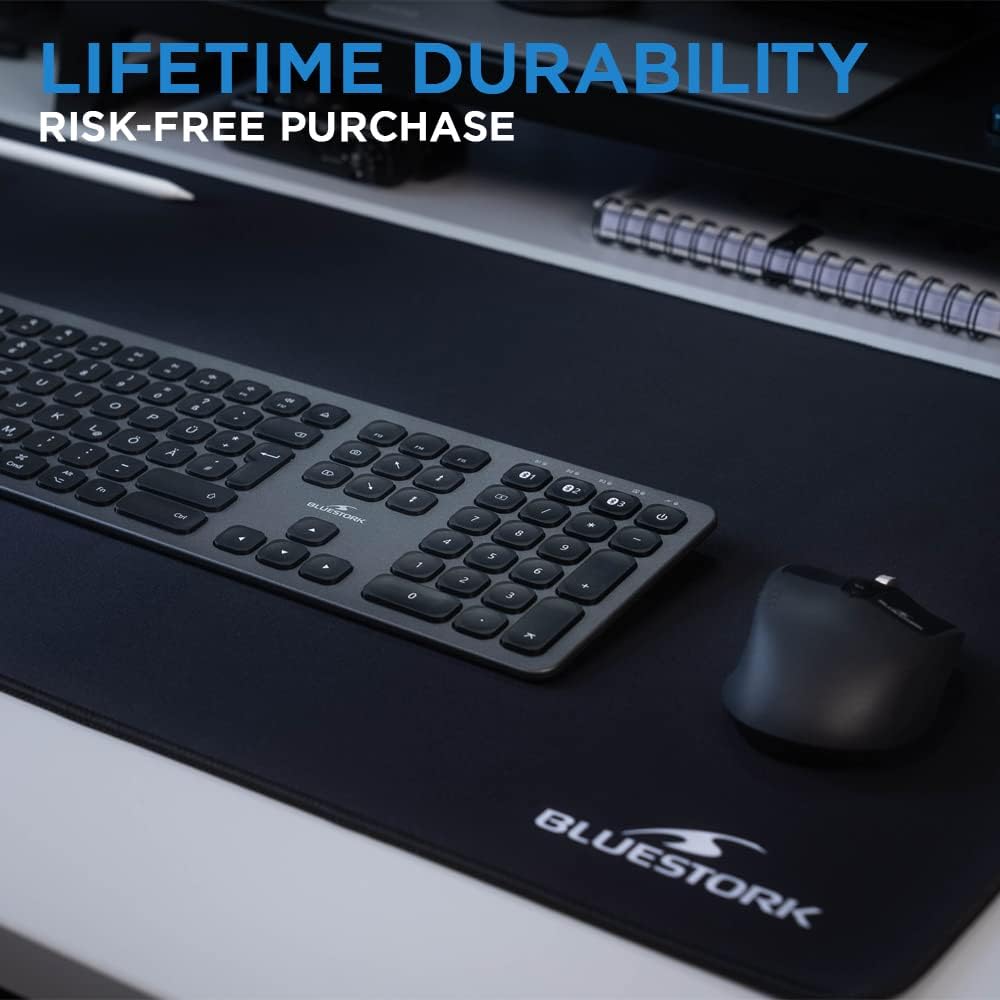 Bluestork XXL-Mauspad – grosses Gaming-Mauspad – optimierte Oberfläche mit hoher Präzision – rutschf
