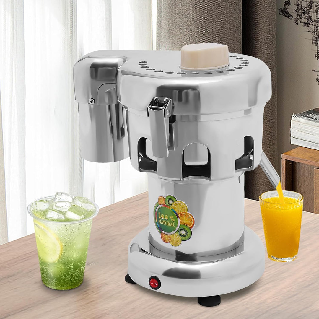 Hochleistungs Entsafter Edelstahl 370W Kupfermotor 2800rpm Saftpresse Für Obst Und Gemüse Leicht Zu