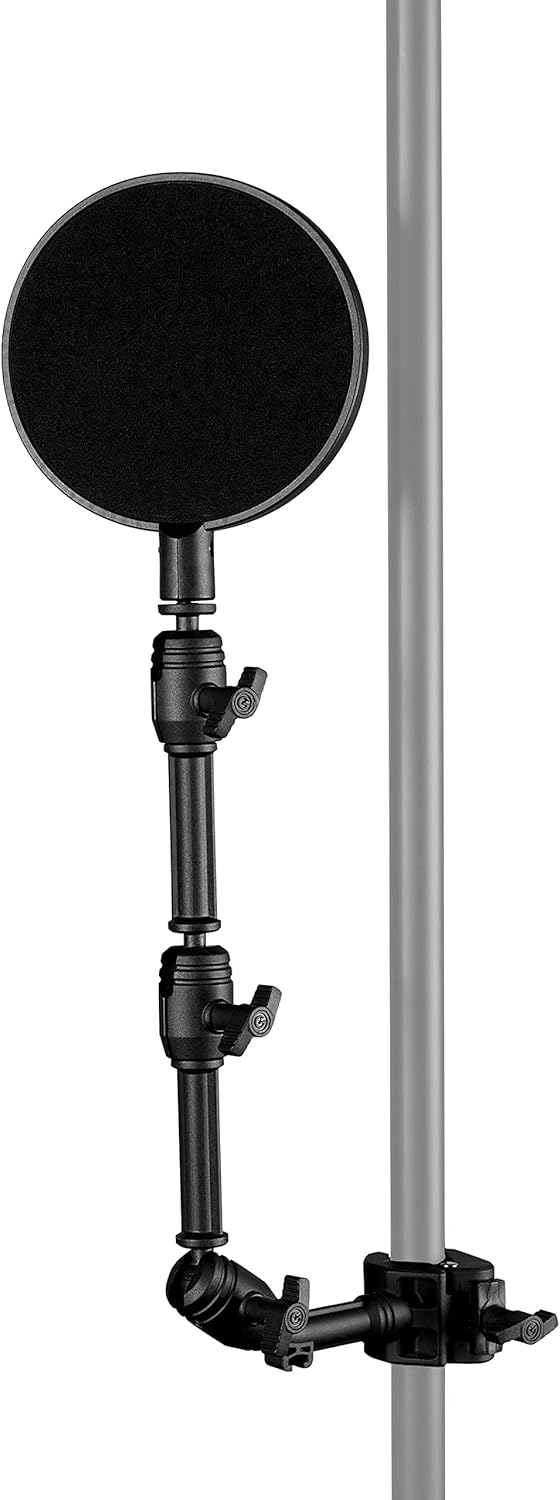 Gravity MA 3D A POP 1 - Traveler 3D Arm mit Popfilter, Geeignet für Rohrdurchmesser 15-35 mm, schwar