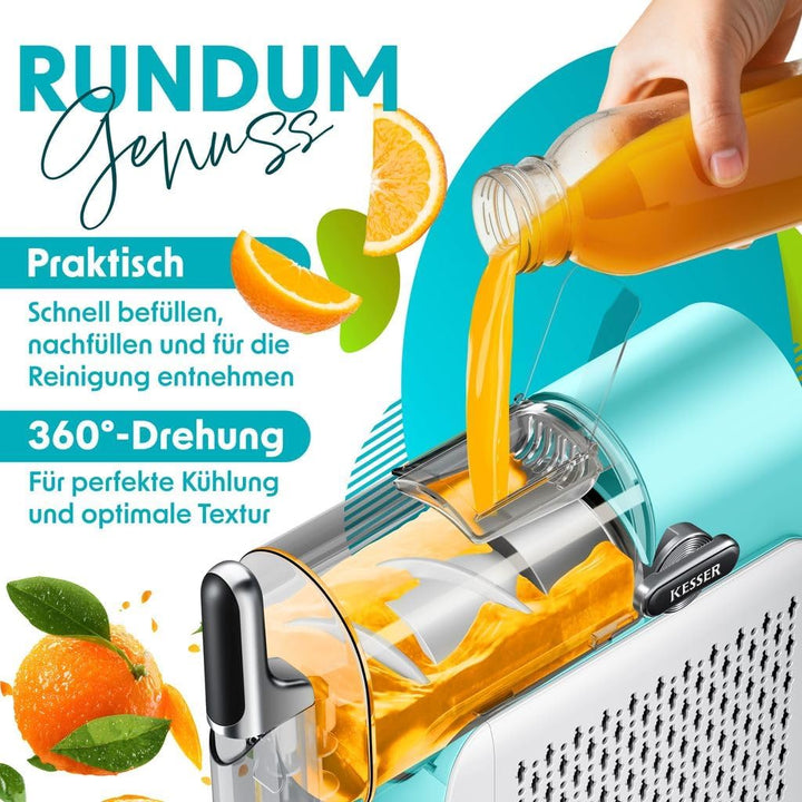 KESSER® Slush Maschine für zu Hause - Slush Ice Maker 2L - für Slush, Eis-Cocktails, Frappés, Milchs