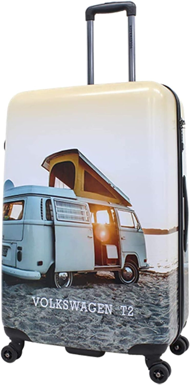 Bowatex Motiv Bulli T2 Camper Bus Reise Koffer Trolley 4 Rollen 78 cm gross
