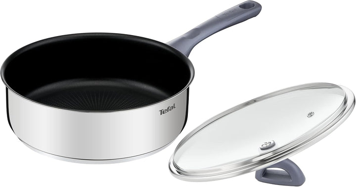 Tefal g7133214 dailycook Pfanne, Edelstahl, 24 cm, Metal, 2 43,7 x 25,6 x 10,6 cm, 43,7 x 25,6 x 10,