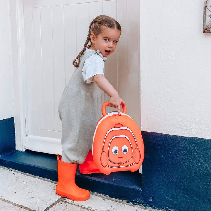 My Carry Potty - Clownfish Reise-Töpfchen, preisgekrönter tragbarer Kleinkind-Toilettensitz für Kind