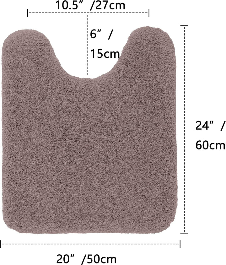 ROLIZOE WC Vorleger mit Ausschnitt Extrem Dicker WC Teppich rutschfest Klovorleger Hochsaugfähige St