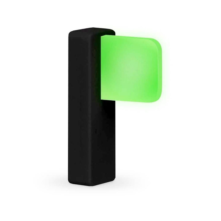 LUXAFOR Flag LED USB Busy Light Indicator - Black Flag LED Availability Indicator That Eliminates Wo