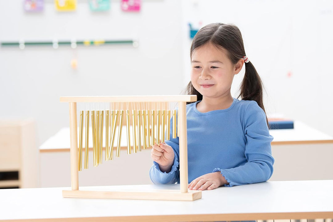 Betzold Musik - Bar Chime mit Holz-Stativ und Schlägel - Schule Musikunterricht NoColor, NoColor