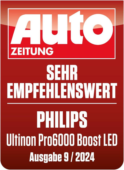 Philips Ultinon Pro6000 Boost H7-LED Scheinwerferlampe mit Strassenzulassung*, 300% helleres Licht**