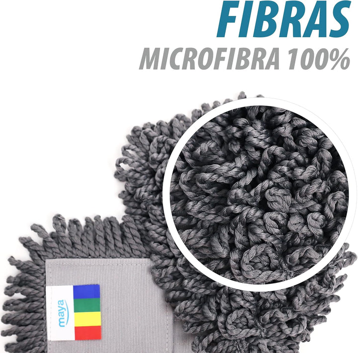 MAYA Ersatz-Mikrofasermopp für den professionellen Gebrauch, 40 cm. Hohe Reinigungsleistung bei Troc