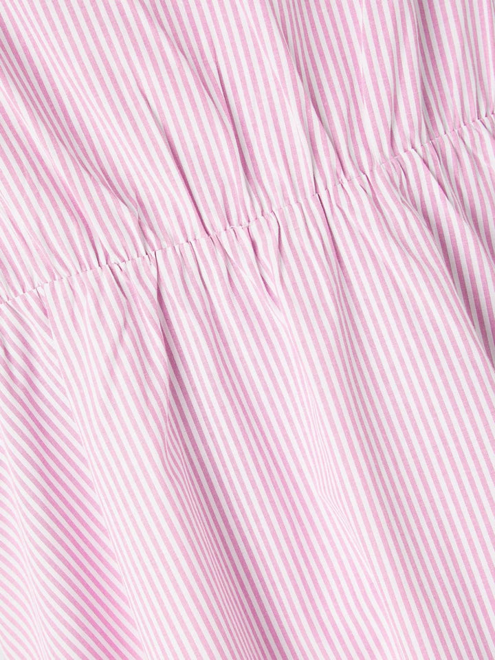 NAME IT Mädchen Nlffilucca Ss Dress Kleid 158 Lilac Chiffon/Stripes:stripes, 158 Lilac Chiffon/Strip