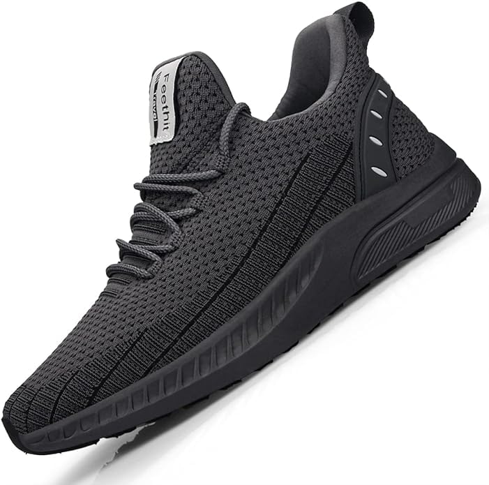 Feethit Turnschuhe Herren Laufschuhe Sportschuhe Sneaker rutschfeste Gummisohlen Leichte und Atmungs