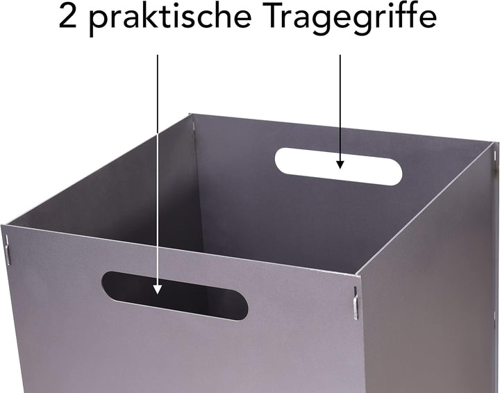 Feuertonne Mit Stadtmotiv | Stabiles Stecksystem Mit Tragegriffen | Besonders Robust & Aus Hochwerti