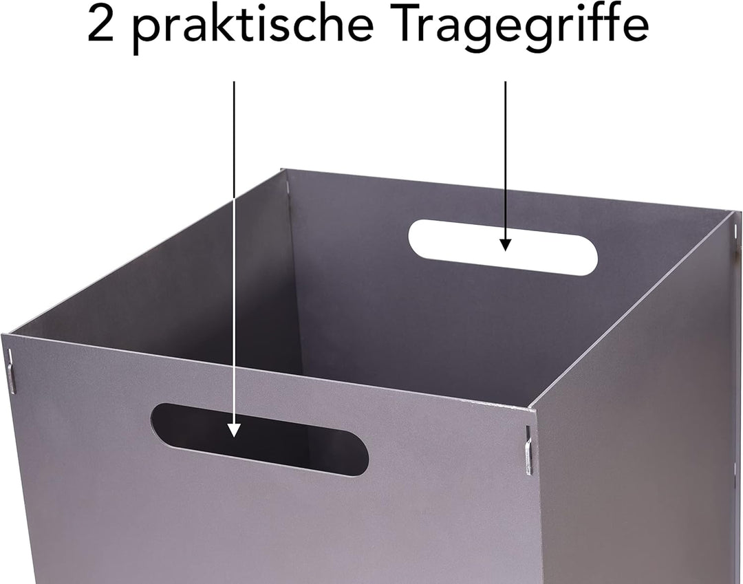 Feuertonne Mit Insel Motiv | Stabiles Stecksystem Mit Tragegriffen | Besonders Robust & Aus Hochwert