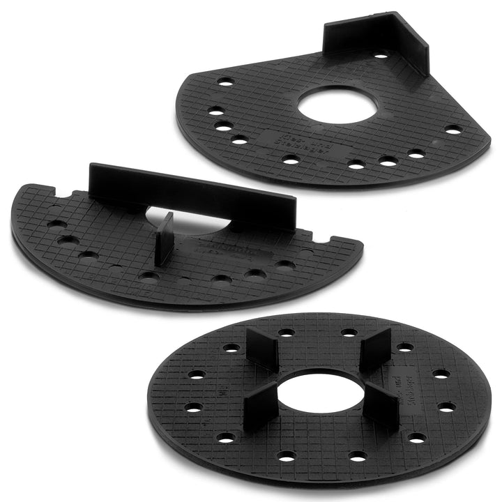 QUICK2FIX® Splittbettlager SET- Sandbettlager - Kiesbettlager - SET - (30 x Ganze + 20 x Halbe + 4 x
