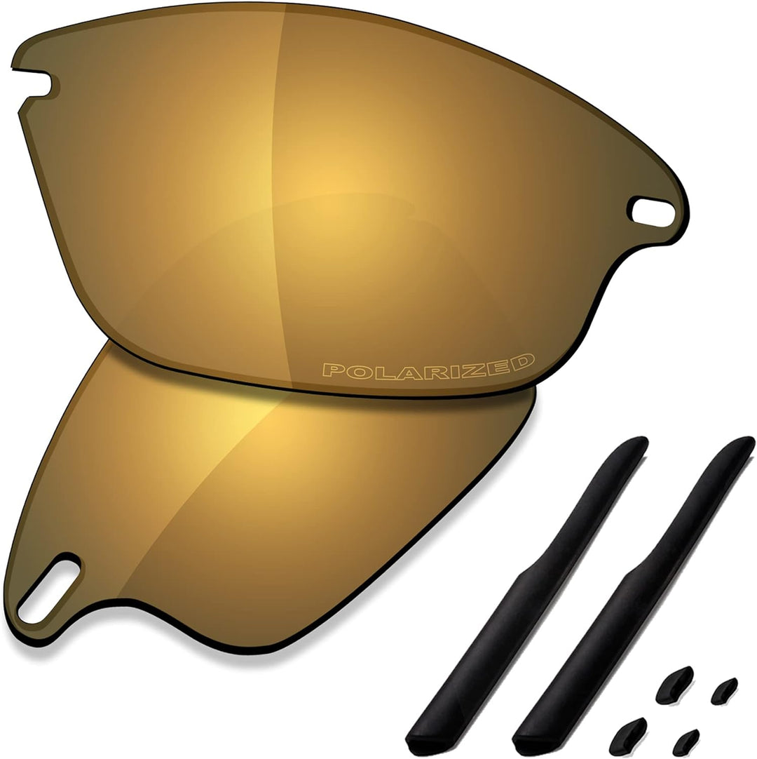 Saucer Premium Ersatzgläser für Oakley Fast Jacket OO9097 Sonnenbrillen High Defense - Bronze Gold P