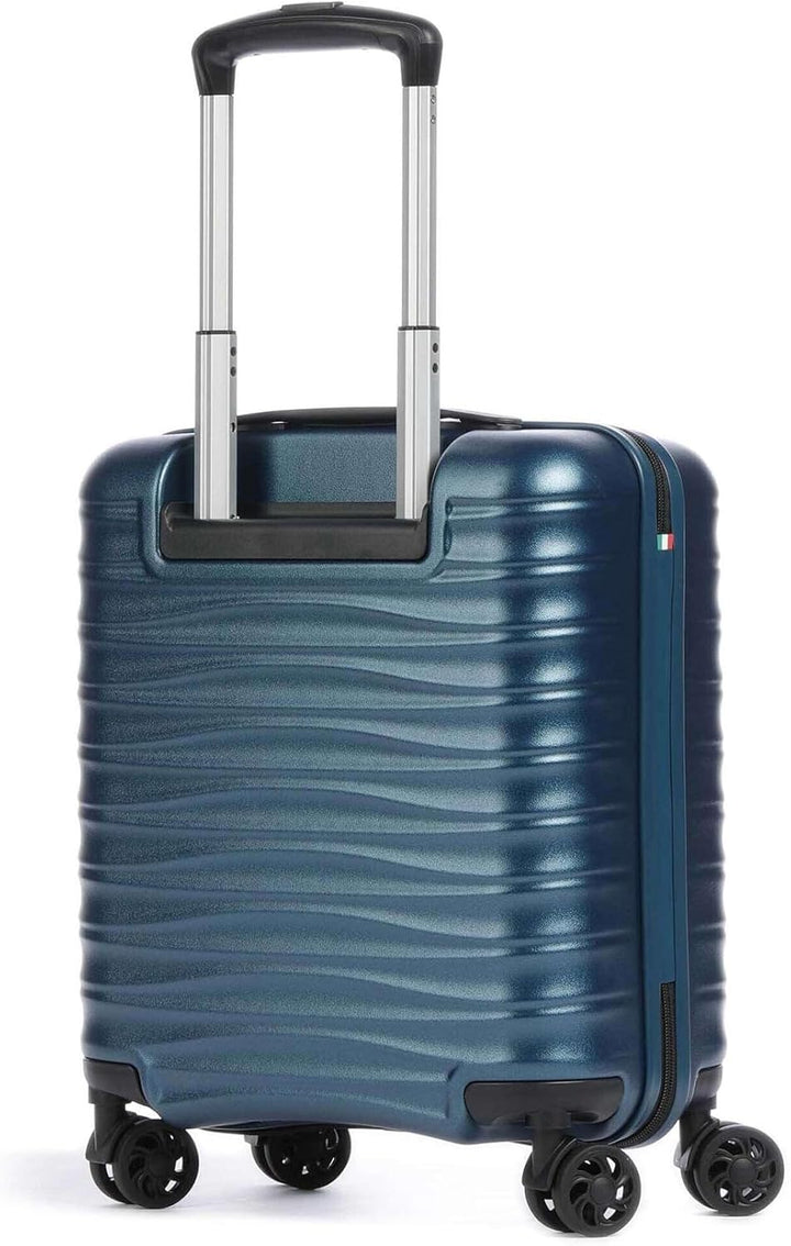RONCATO Wave - 4-Rollen-Kabinentrolley 45 cm (Easyjet Handgepäck) denim Petrol Cabina 45, Petrol Cab