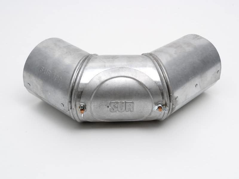 HARK Rauchrohrbogen Ø 100 mm 3-teilig - verstellbar