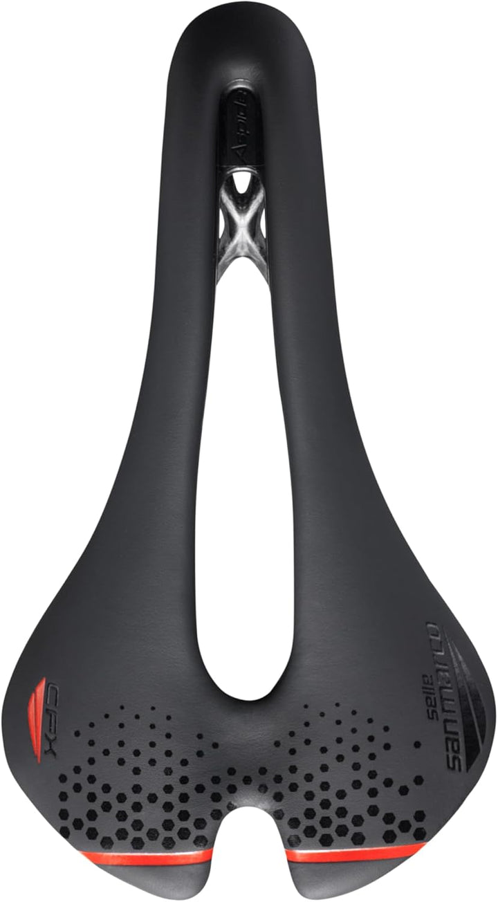 Selle San Marco Sättel Aspide Short Carbon Fx Fahrradsattel, schwarz/schwarz, Narrow (S3), Narrow (S