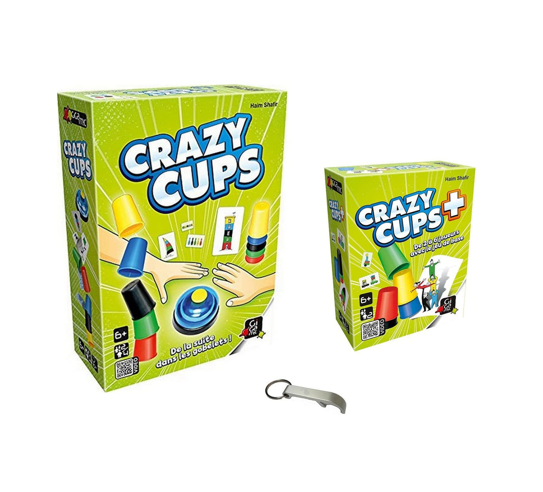 Crazy Cups + Crazy Cups Plus + 1 Blumie Flaschenöffner (Crazy Cups + Erweiterung), Crazy Cups + Erwe