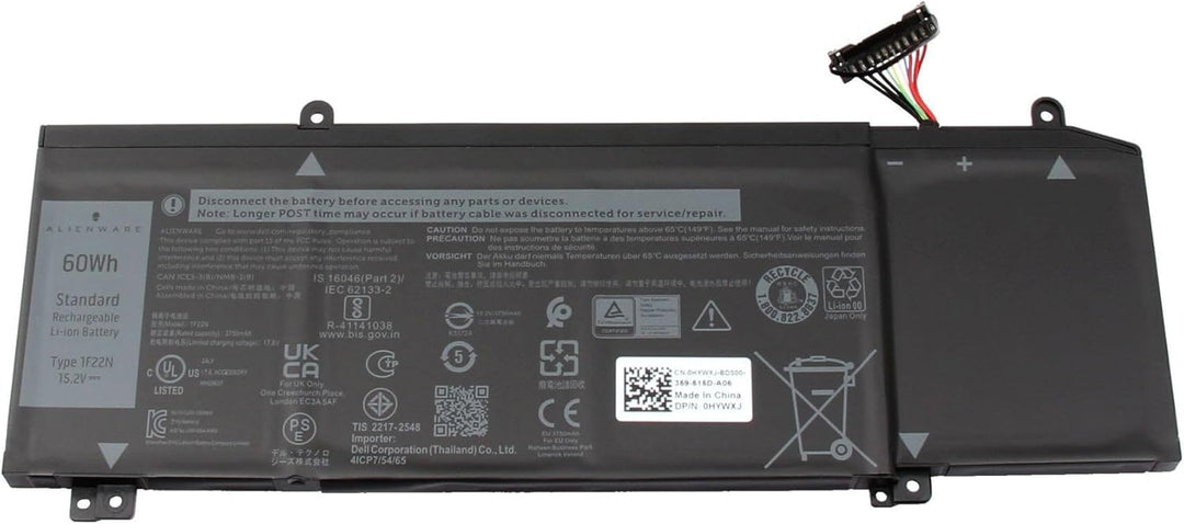 Dell 1F22N Original Akku 60Wh für G5 15 (5590)