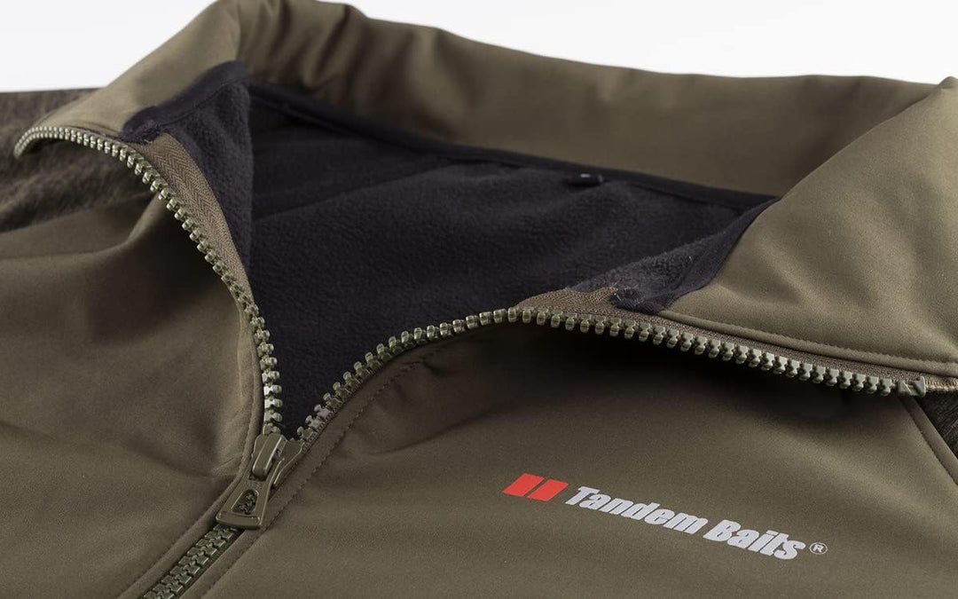 Tandem Baits Leichte Softshelljacke für Herren | Männer Softshell Sweatshirt | Windbreaker Fleecejac