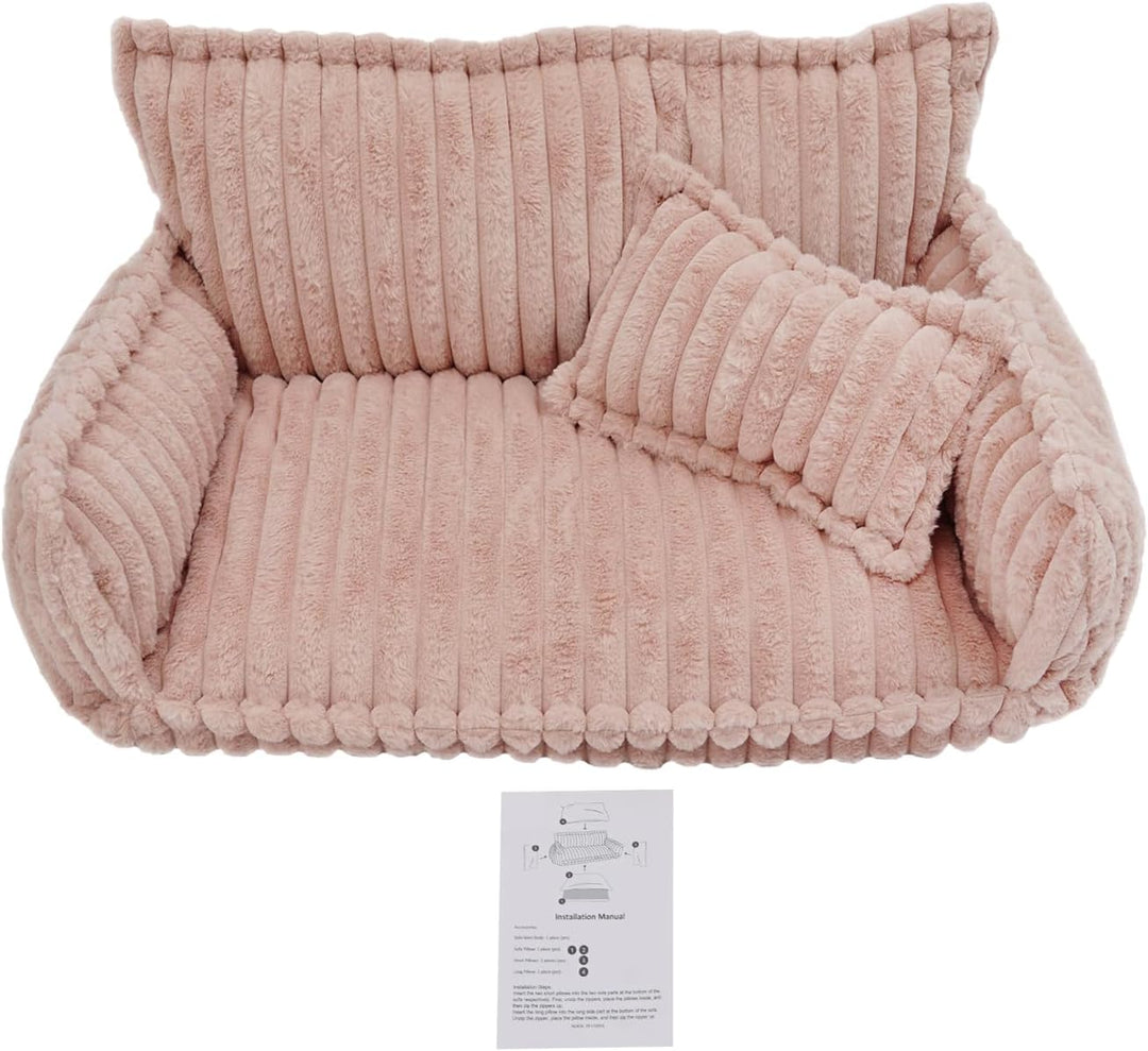 Beruhigende Couch für Haustiere, 100 x 67 x 40 cm Haustier Bett | Haustier-Couch mit Abnehmbarem Was
