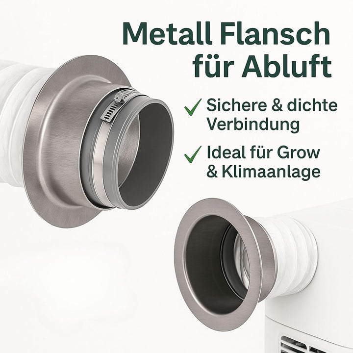Weedness Anschluss-Flansch 400 mm für Grow Box - Rohrlüfter Maurer Abluftschlauch Schlauch Klimaschl