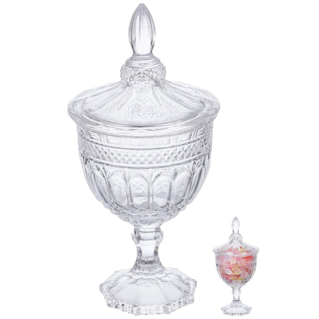 Yardwe Apotheker-Gläser aus klarem Glas, dekoratives Süssigkeiten-Buffetglas, Hochzeits-Süssigkeiten
