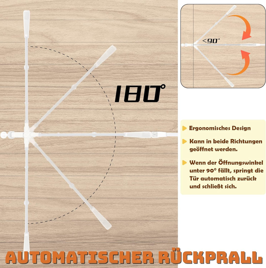 Froadp Türschutzgitter Baby Treppengitter 85-95cm Kindergitter ohne Bohren Türgitter mit Tür für Hun