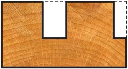 wolfcraft HM-Nutfräser, 8 mm Schaft Ø 8 x 16 I 3925000 I Für präzise Fräsarbeiten mit der Oberfräse