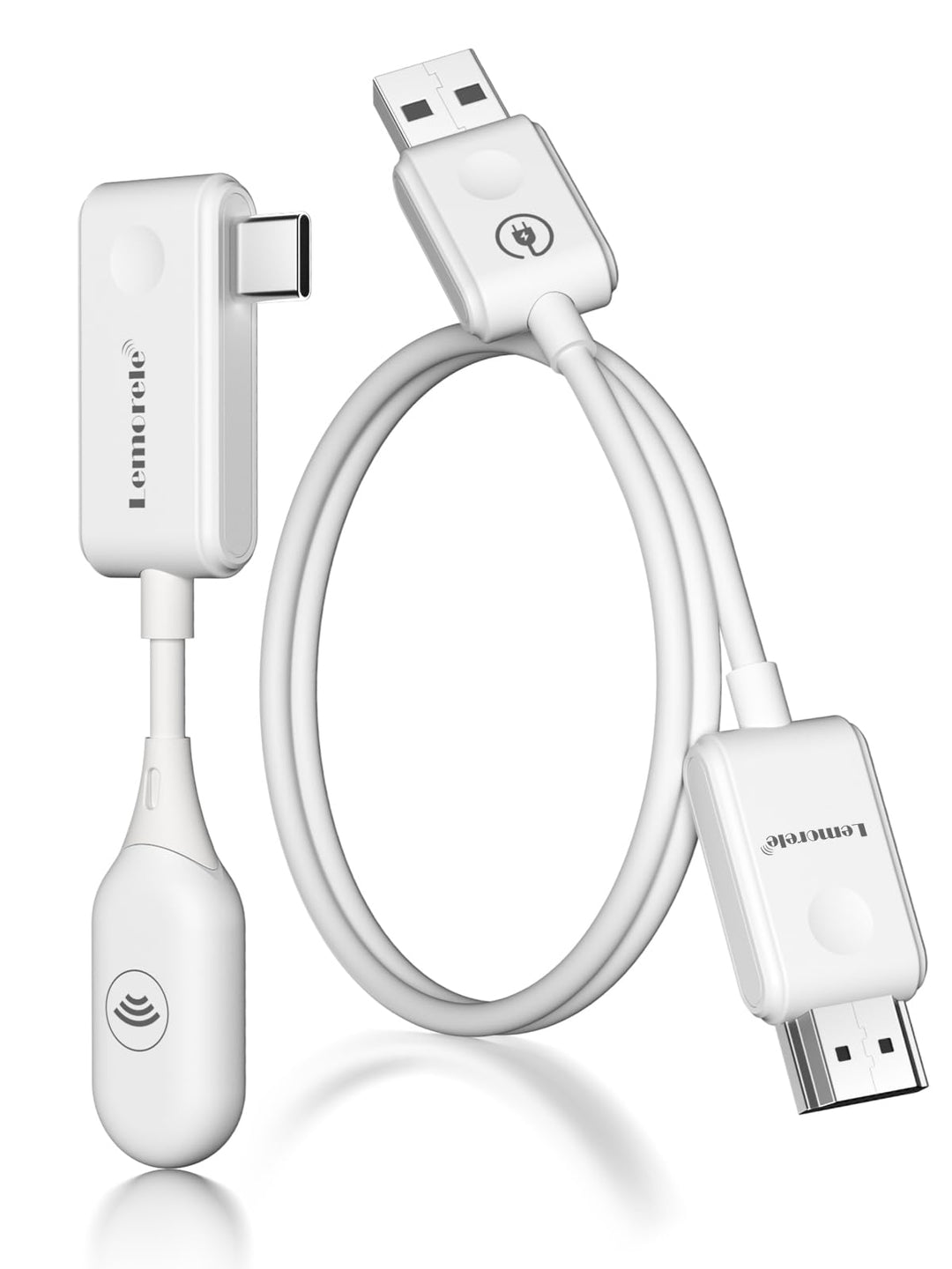 HDMI Wireless Transmitter and Receiver, Lemorele USB C HDMI Drahtlos übertragen 50M HDMI Kabellos Ex