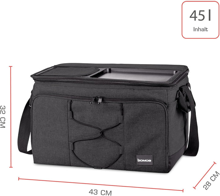 bomoe Kühltasche faltbar 25l/45l/52l - Outdoor Kühlbox 16h Kühlfunktion mit Trageriemen, wasserdicht
