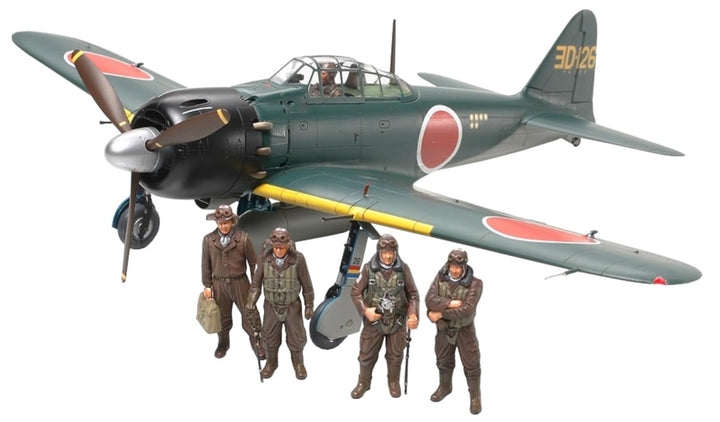 TAMIYA 61103 Mitsubishi Militär 61103-1:48 Japanische A6M5/5a Zero Fighter, Modellbau, Plastik Bausa