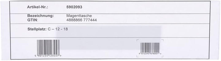 Krog Etikettenhalter magnetisch mit verkürzter Rückseite, 210 x 50 mm, 50 Stück Klar