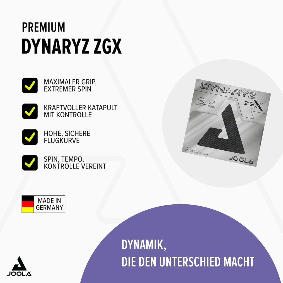 JOOLA Belag Dynaryz ZGX, schwarz, 2,3 mm