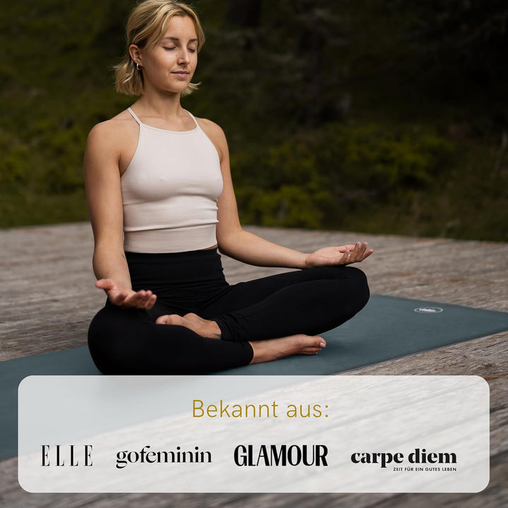 LOTUSCRAFTS Arise Yogamatte rutschfest, Made In Spain, Yoga Matte aus Naturkautschuk, 185 x 65 x 0,4