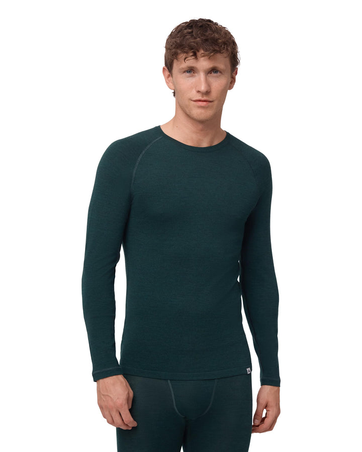 DANISH ENDURANCE Merino Langarm Shirt Herren, Premium Thermounterwäsche, Skiunterwäsche, Temperaturr