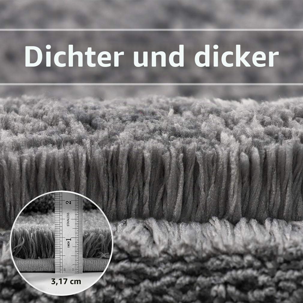 Badematte Rutschfest Badteppich Verdickt Badezimmerteppich Weich Badeteppich Flauschige Mikrofaser B