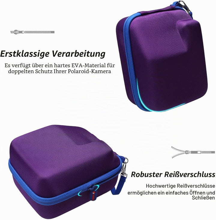 XANAD Tasche für Kamera, kompatibel für Polaroid Now Gen 2 / Polaroid i Type Sofortbildkamera (Lila)
